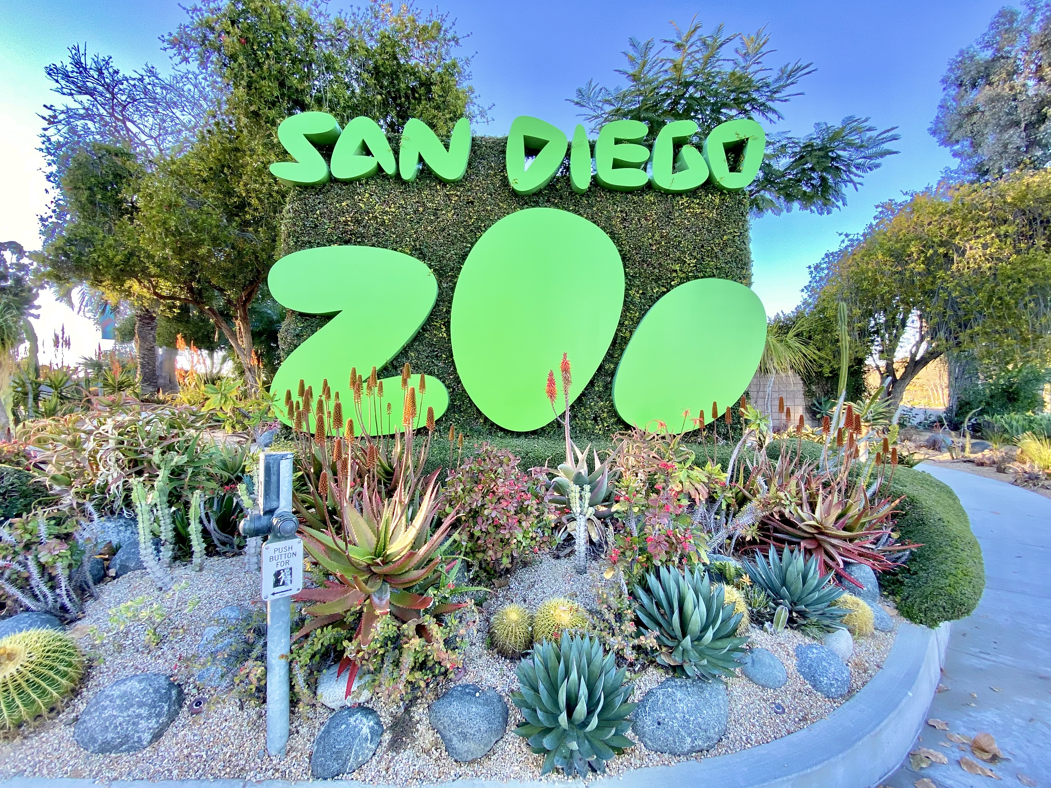 The San Diego Zoo entrance sign — an ongoing commercial painting client of Penney's Professional Painting in San Diego